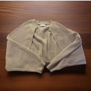 House Of Harlow 1960 Women’s Tan Shrug Open Cardigan S Boho Tribal Retro Chic